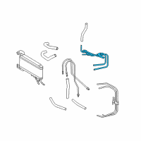 OEM Toyota Solara Cooler Pipe Diagram - 32907-33090