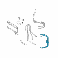 OEM 1998 Lexus ES300 Tube Sub-Assy, Oil Cooler Outlet, NO.2 Diagram - 32907-33050