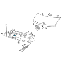 OEM 1997 Dodge B2500 Inside Release Latch Diagram - 5207088