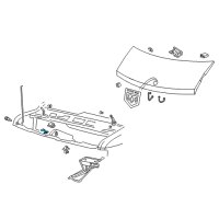 OEM 1993 Dodge B150 Hood Latch Diagram - 55075870