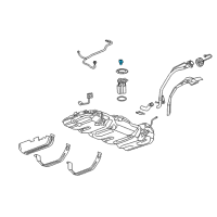 OEM 2008 Cadillac Escalade EXT Tank Pressure Sensor Diagram - 12247409