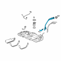 OEM Chevrolet Uplander Filler Pipe Diagram - 25879195