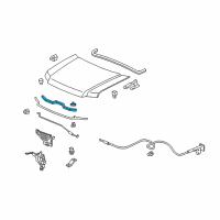 OEM 2007 Honda Ridgeline Rubber, Hood Seal Diagram - 74121-SJC-A00