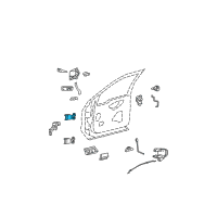 OEM 2003 Ford F-350 Super Duty Upper Hinge Diagram - F81Z-2522800-AA