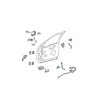 OEM Ford F-250 Super Duty Latch Rods Diagram - YC3Z-2521853-AAD
