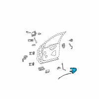 OEM Ford F-250 Super Duty Latch Diagram - 8L3Z-1521812-C