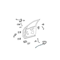 OEM 2008 Ford F-250 Super Duty Cable Assembly Diagram - F81Z-25221A00-AA