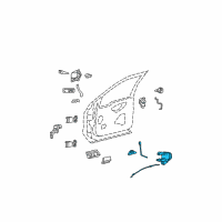 OEM 2014 Ford F-250 Super Duty Latch Assembly Diagram - BC3Z-25219A65-AA