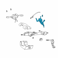 OEM 2000 Chevrolet Tracker Steering Lock Diagram - 91176584