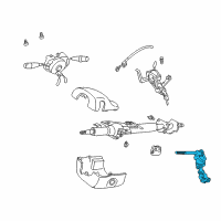 OEM 1999 Chevrolet Tracker Steering Column-Lower Shaft Diagram - 91174749