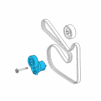 OEM 2018 Infiniti Q50 TENSIONER Assembly Auto Diagram - 11955-2V71B