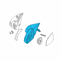 OEM Saturn Astra Mirror Assembly Diagram - 13253342