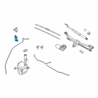 OEM 2014 Kia Optima Motor & Pump-Windshield Washer Diagram - 985102S000