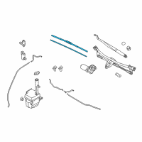 OEM 2009 Kia Sportage 24" WIPER Blade Diagram - 00009ADU24KA