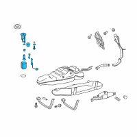 OEM Lexus LX570 Tube Assy, Fuel Suction W/Pump & Gage Diagram - 77020-60530