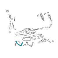 OEM 2021 Toyota Land Cruiser Fuel Tank Mount Strap Diagram - 77601-60390