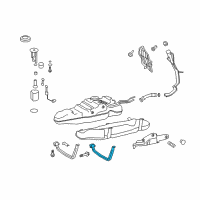 OEM 2021 Toyota Land Cruiser Fuel Tank Mount Strap Diagram - 77602-60140