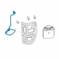 OEM 2020 Ford Ranger Socket & Wire Diagram - KB3Z-13410-D