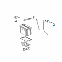 OEM 2005 Pontiac Vibe Cable, Battery Negative Diagram - 88972131