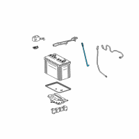 OEM 2007 Pontiac Vibe Hold Down Rod Diagram - 94852288
