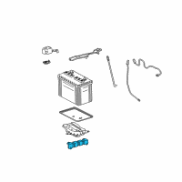 OEM Pontiac Bracket, Battery Tray Support Diagram - 88970966