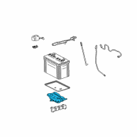 OEM 2005 Pontiac Vibe Support, Battery Tray Diagram - 88970967