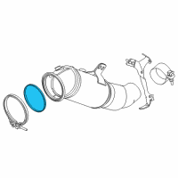 OEM BMW X5 Converter Pipe Gasket Diagram - 18-30-7-581-970