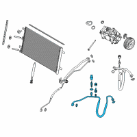 OEM Ford Discharge Line Diagram - JL3Z-19972-GE