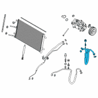 OEM Ford Return Hose Diagram - JL3Z-19867-KE