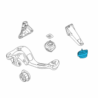 OEM 2010 BMW X3 Engine Mount Left Diagram - 22-11-3-415-176