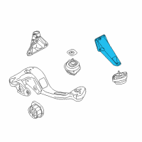 OEM 2009 BMW X3 Engine Mount Bracket Left Diagram - 22-11-3-415-179