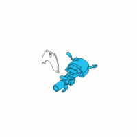 OEM 2004 Cadillac DeVille Column Asm, Steering (Service)(W/Shaft Lock) Diagram - 26095153