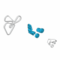 OEM 2014 Kia Sportage Tensioner Assembly Diagram - 252802G115