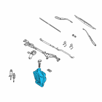 OEM BMW Z8 Washer Fluid Reservoir Diagram - 61-66-8-377-360