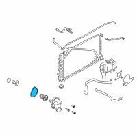 OEM 2008 Mercury Mariner Thermostat Unit Gasket Diagram - 1S7Z-8255-BC