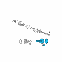 OEM 2009 Chrysler PT Cruiser Boot Kit-Half Shaft Diagram - 5083090AA