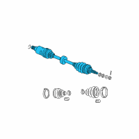 OEM 2005 Dodge Neon Axle Half Shaft Right Diagram - 4668936AC