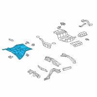 OEM 2016 Lexus LS460 Floor Pan Diagram - 5821150933