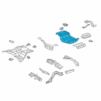 OEM 2013 Lexus LS600h Pan, Rear Floor Diagram - 58311-50901