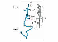 OEM 2020 Chevrolet Silverado 3500 HD Socket & Wire Diagram - 84574260