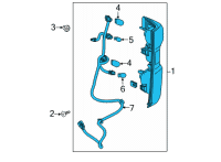 OEM Chevrolet Silverado 3500 HD Tail Lamp Diagram - 85161937