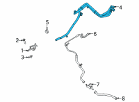 OEM 2021 Ford F-150 Outlet Hose Diagram - JL3Z-8B081-DA