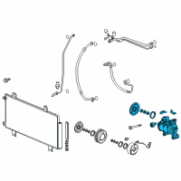 OEM 2019 Honda Fit Compr, Comp Diagram - 38810-58R-G01