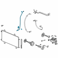 OEM 2015 Honda Fit Pipe, Receiver Diagram - 80341-T5R-A01