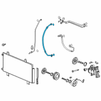 OEM Honda Fit Hose, Suction Diagram - 80311-T5R-A11