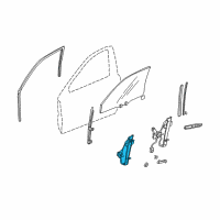 OEM 2002 Honda Accord Regulator, Right Front Door Diagram - 72210-S84-A12