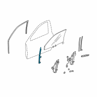 OEM 2002 Honda Accord Sash, L. FR. Door (Lower) (FR) Diagram - 72270-S84-A01