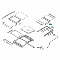 OEM 2016 Hyundai Genesis Motor Assembly-PANORAMAROOF(Glass) Diagram - 81671-B1000