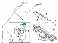 OEM 2020 Nissan Versa Cap-Windshield Washer Tank Diagram - 28913-3RA1A