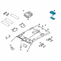 OEM 2016 Kia Optima Lamp Assembly-Room Diagram - 92850D4000CGA